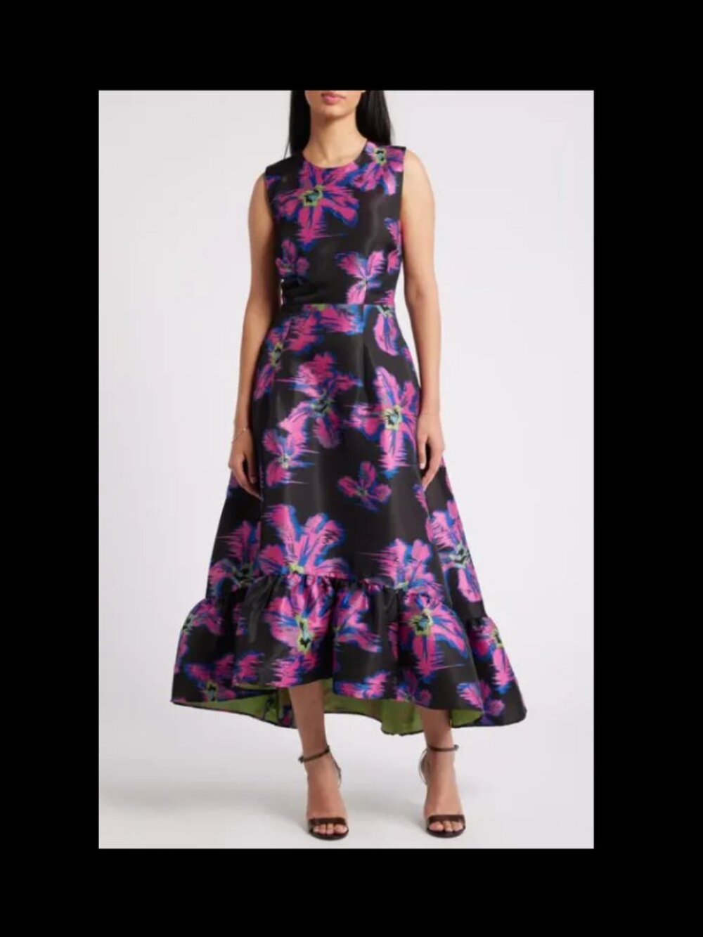 Chelsea 28 floral jacquard a-line dress Size Small NWT